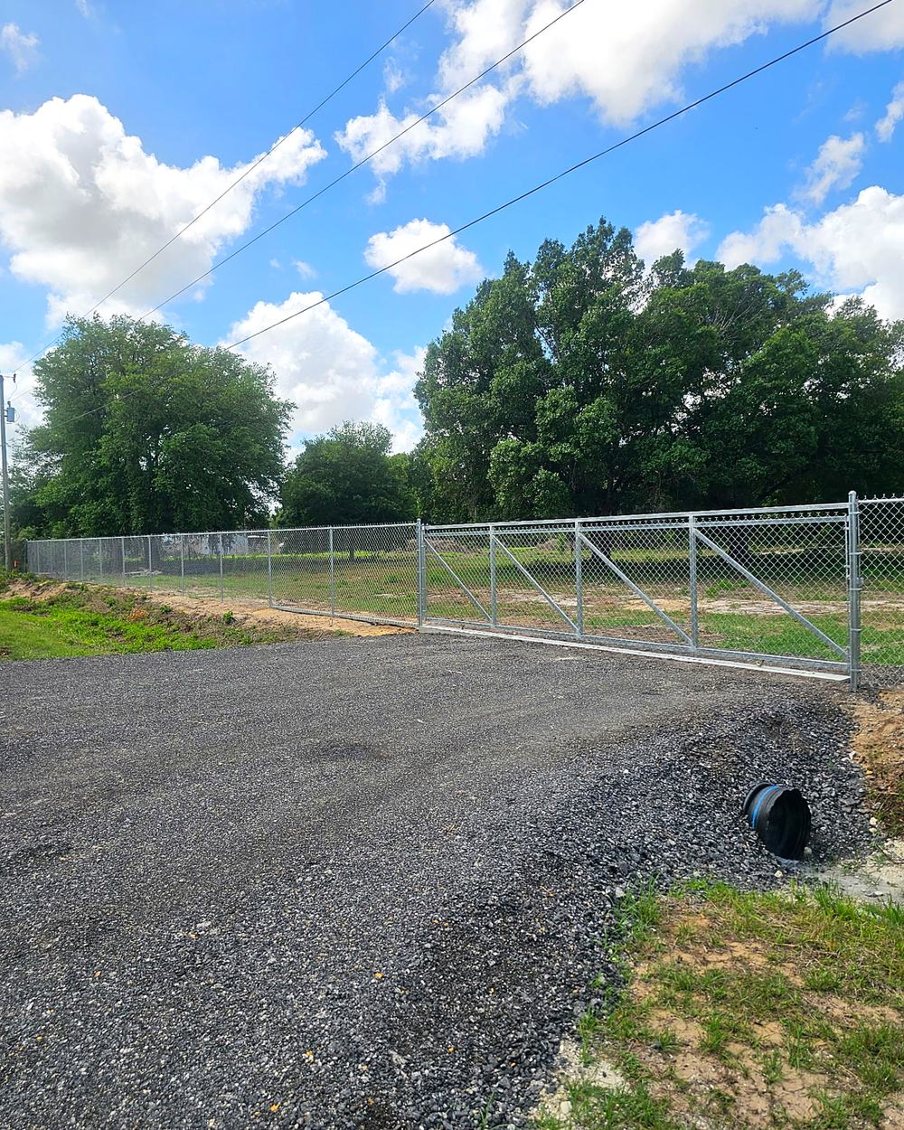 Chain Link Entry Gate
