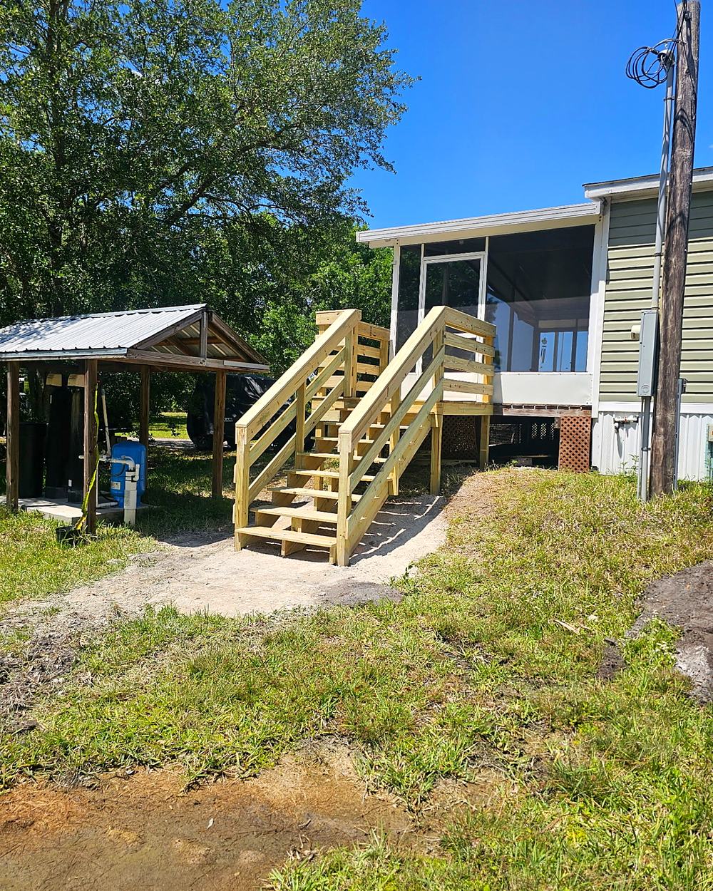 Custom Deck Stair Build